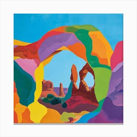 Colourful Abstract Arches National Park Usa 1 Canvas Print