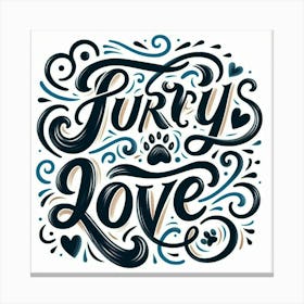 Furry Love 1 Canvas Print