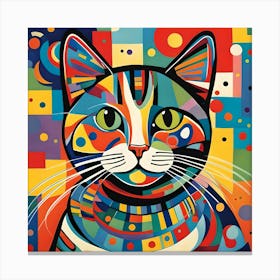 Colorful Cat 1 Canvas Print