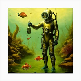 Scuba Diver 1 Canvas Print