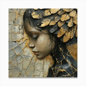 Girl With Wings Canvas Print