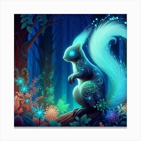 A mystical squirrel 3 Canvas Print