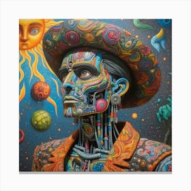 Mexican Robot Canvas Print