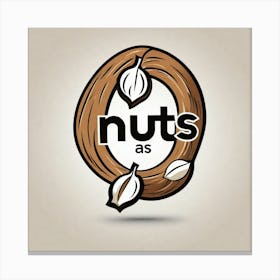 Nuts As A Logo (28) Canvas Print