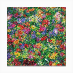 Flowers In The Meadow Canvas Print