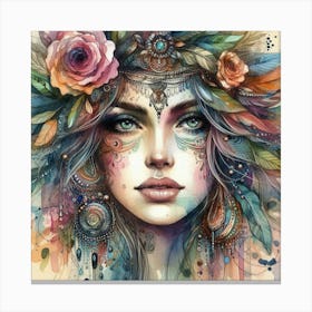 Bohemian Woman Canvas Print