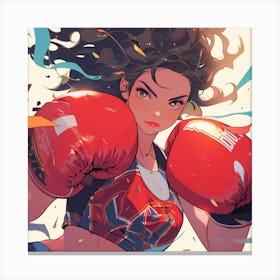 Boxing Girl 3 Canvas Print