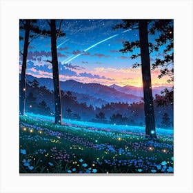 Leonardo Anime Xl Imagine Prompt Viral Anime Nature Wallpaper 2 Canvas Print