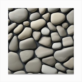 Pebbles Wall Canvas Print
