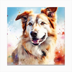 Dog Painting Canvas Print