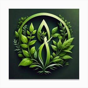 Green Logo Canvas Print