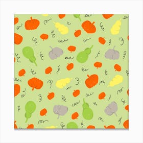 Pumpkins Pattern 2 Canvas Print