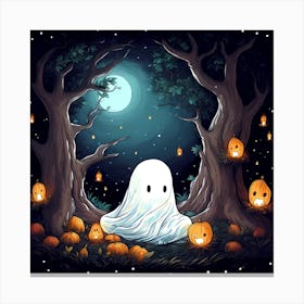 Ghost In The Woods 8 Canvas Print