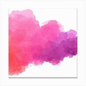 Abstract Watercolor Splatter Canvas Print