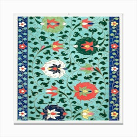 Turkish Floral Pattern 1 Canvas Print