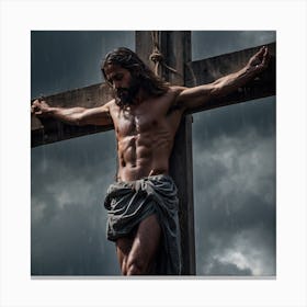 Jesus On The Cross Canvas Print