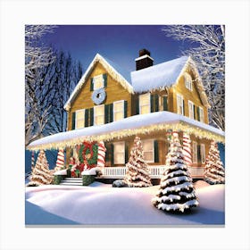 Christmas House 8 Canvas Print
