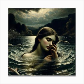 'The Mermaid' Women Canvas Print