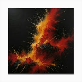 Fire Explosion Canvas Print