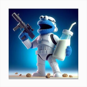 Star Wars Cookie Monster Canvas Print
