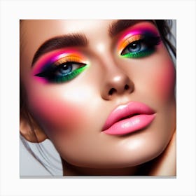 Colorful Makeup Canvas Print