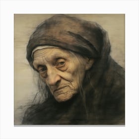 Old Woman 1 Canvas Print