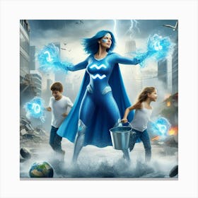 Aquarius Super Mom #9 Canvas Print