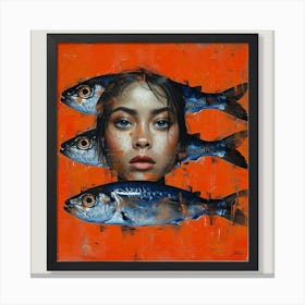 Sardine Canvas Print