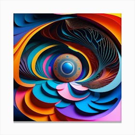 Abstract Eye Canvas Print