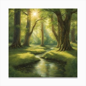 Morning Forest Canvas Print