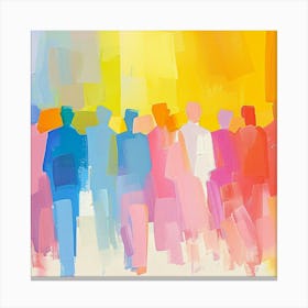 People In A Crowd 1 Canvas Print