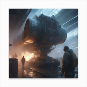 Futuristic City 10 Canvas Print