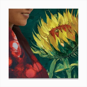 Sunflower By Van Gogh 2 Canvas Print