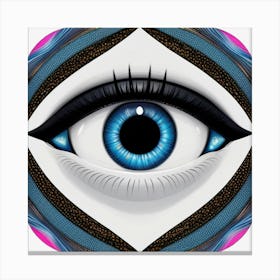 Eye Painting Canvas Print