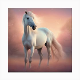 White Horse 1 Canvas Print