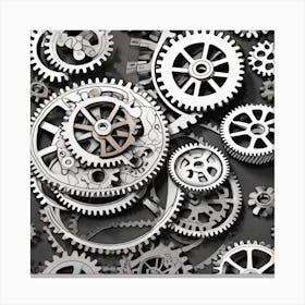 Gears And Gears 21 Canvas Print