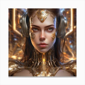 Futuristic Girl Canvas Print