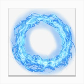 Blue Wave Wreath Portal Portal Blue Image File Format Symmetry Canvas Print