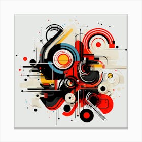 Abstract Art,A colorful abstract picture of a red and black abstract background Canvas Print
