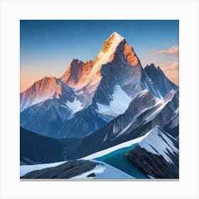 high mountain Canvas Print