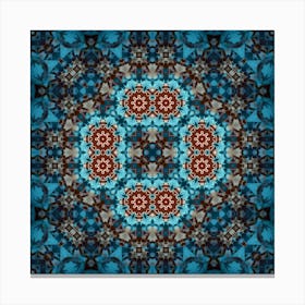 The Blue Decor Is A Wonderful Pattern 2 Canvas Print