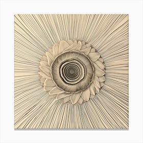 Behold 'Eternal Bloom', an exquisite piece where nature's symmetry meets geometric elegance. This sepia-toned marvel intertwines organic floral patterns with mathematical precision, creating a hypnotic spiral that suggests endless growth and timeless beauty.  Sepia-Toned Art, Floral Symmetry, Geometric Elegance.  #EternalBloom, #OrganicPatterns, #GeometricBeauty. Canvas Print