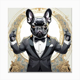 French Bulldog 007 1 Canvas Print