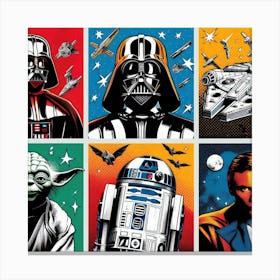 Star Wars,a pop art series of Star Wars icons Canvas Print