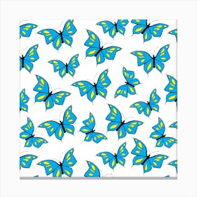 Butterflies Bluepsb Canvas Print