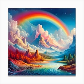 Rainbow In The Sky 3 Canvas Print