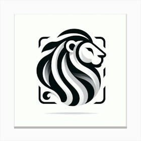 Lion Head Logo 1 Canvas Print