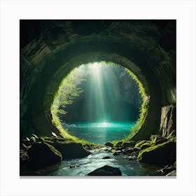 Tunnel Of Light Canvas Print