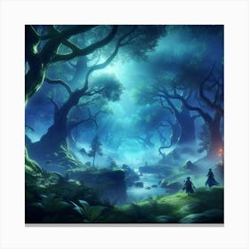 Dark Forest Canvas Print