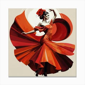 Flamenco Dancer Canvas Print